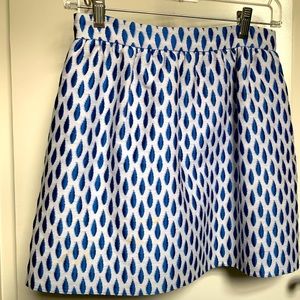 Alice + Olivia Bubbly Blue & White Skirt - Sz 2